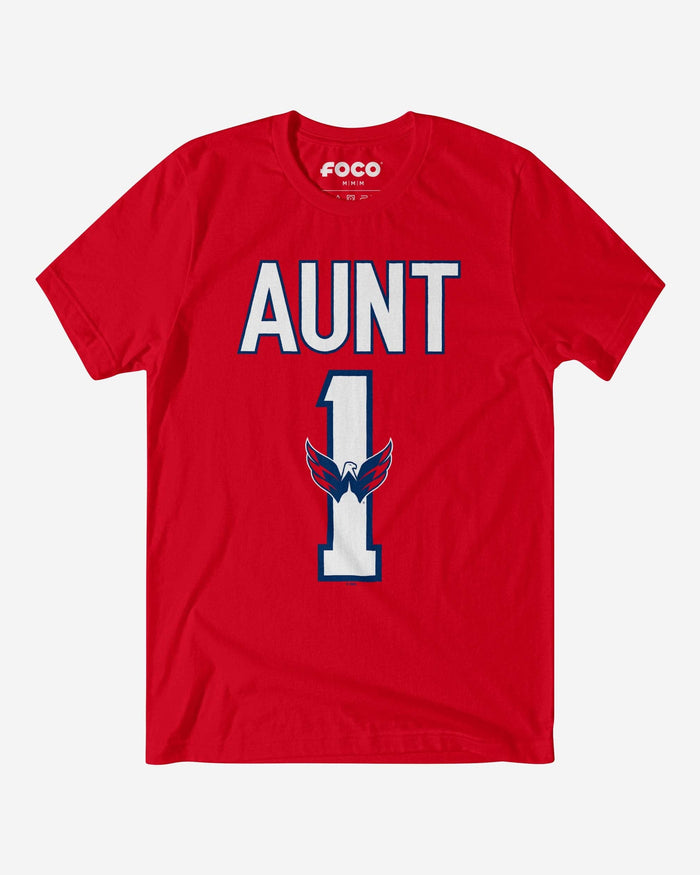 Washington Capitals Number 1 Aunt T-Shirt FOCO S - FOCO.com