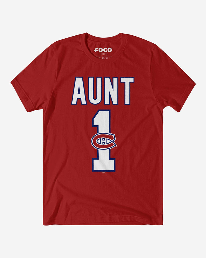 Montreal Canadiens Number 1 Aunt T-Shirt FOCO S - FOCO.com
