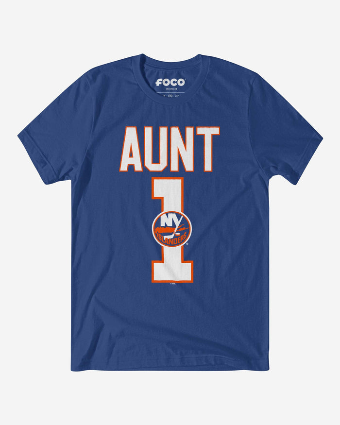 New York Islanders Number 1 Aunt T-Shirt FOCO S - FOCO.com