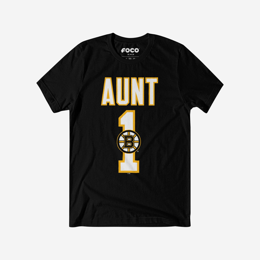 Boston Bruins Number 1 Aunt T-Shirt FOCO S - FOCO.com