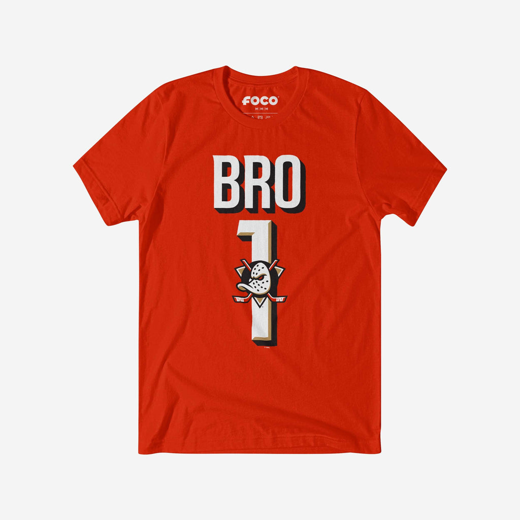 Anaheim Ducks Number 1 Bro T-Shirt FOCO S - FOCO.com