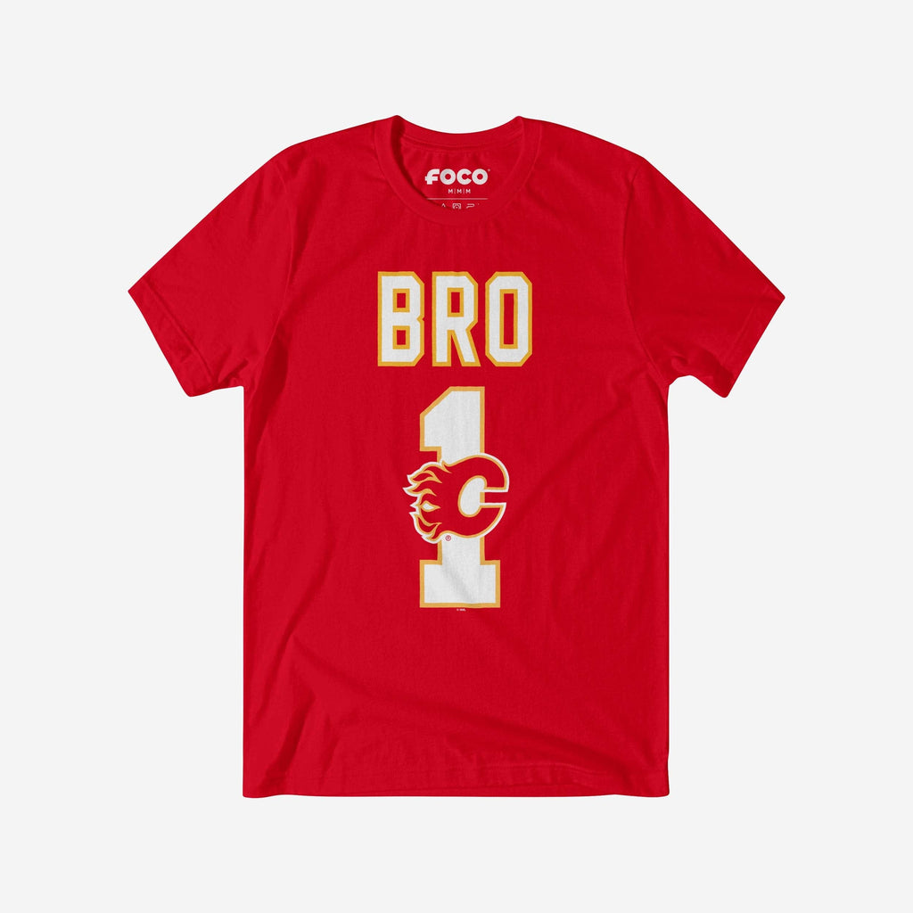 Calgary Flames Number 1 Bro T-Shirt FOCO S - FOCO.com