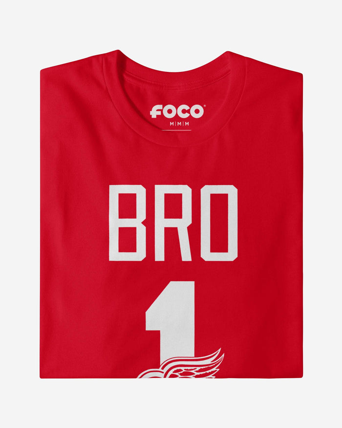 Detroit Red Wings Number 1 Bro T-Shirt FOCO - FOCO.com