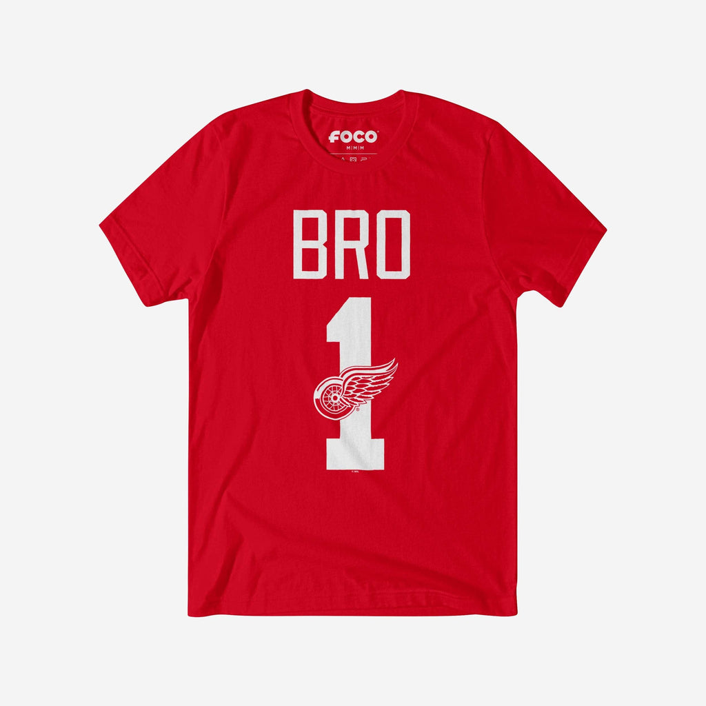 Detroit Red Wings Number 1 Bro T-Shirt FOCO S - FOCO.com