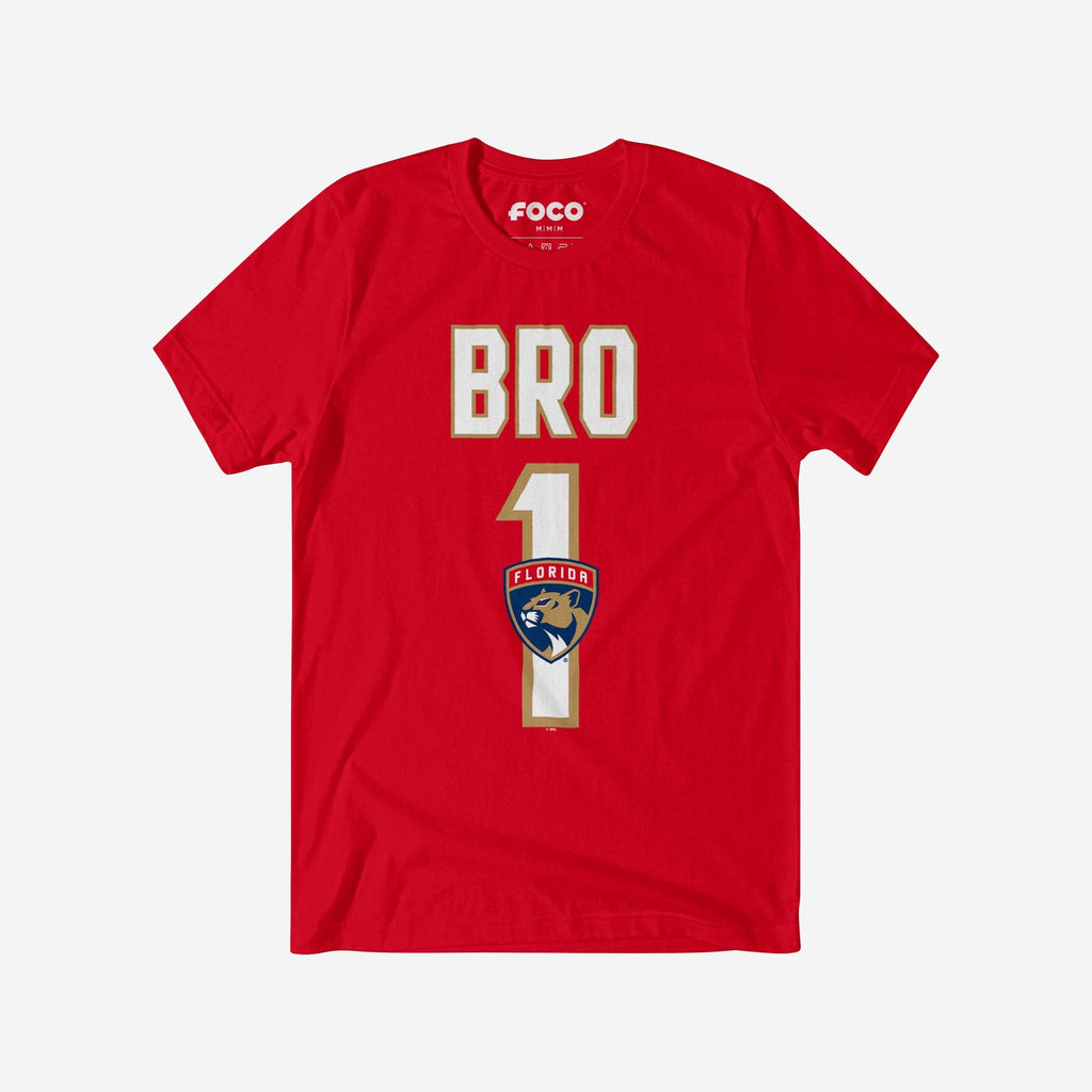 Florida Panthers Number 1 Bro T-Shirt FOCO S - FOCO.com