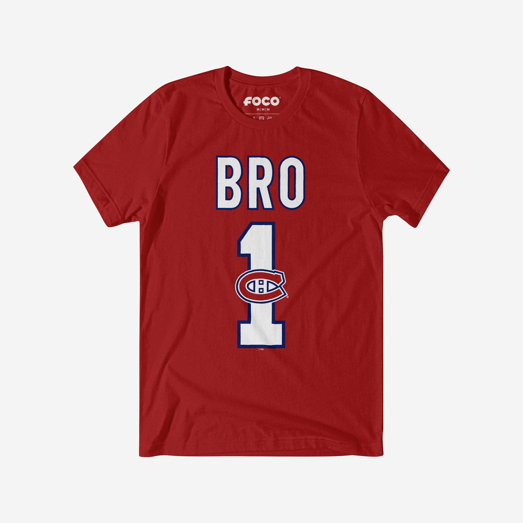 Montreal Canadiens Number 1 Bro T-Shirt FOCO S - FOCO.com