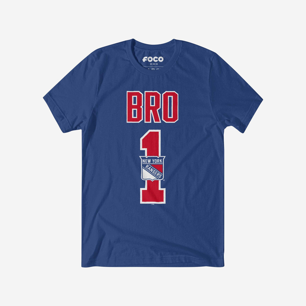 New York Rangers Number 1 Bro T-Shirt FOCO S - FOCO.com