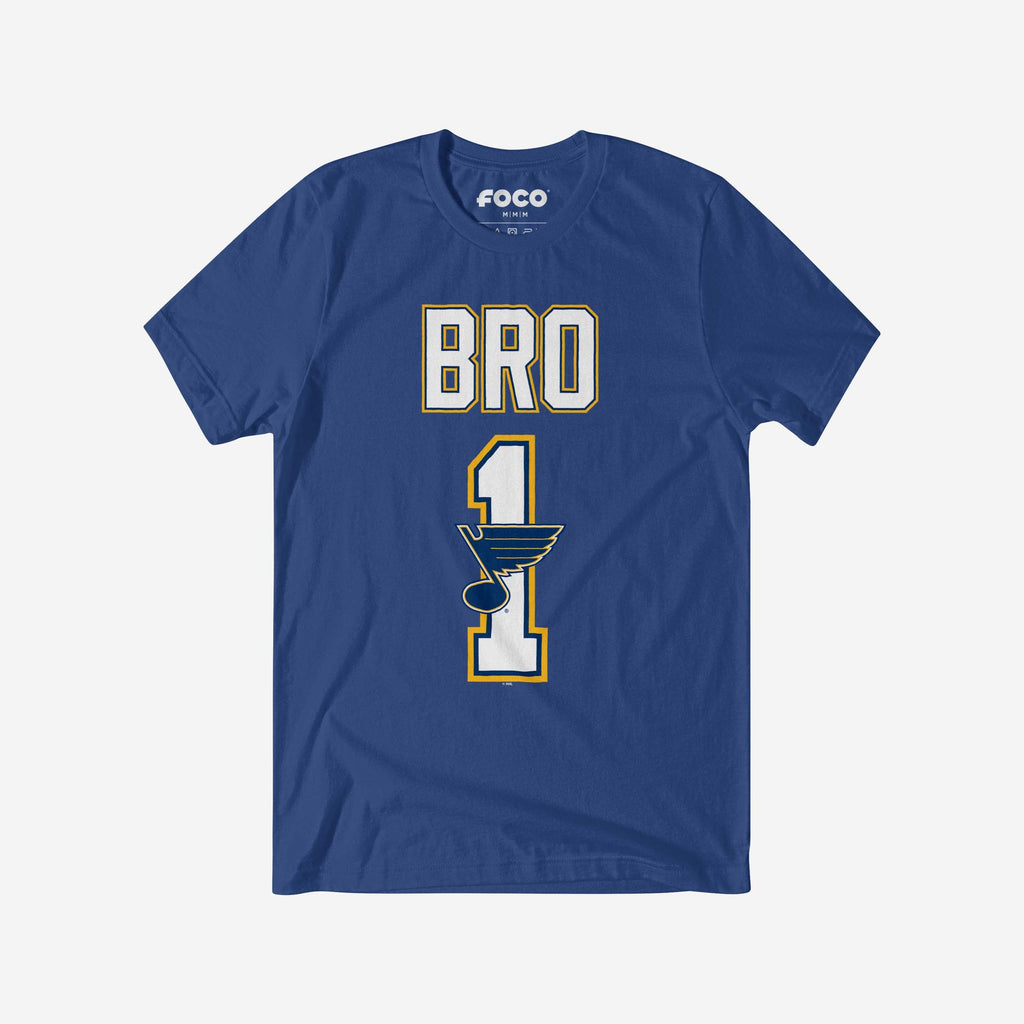 St Louis Blues Number 1 Bro T-Shirt FOCO S - FOCO.com