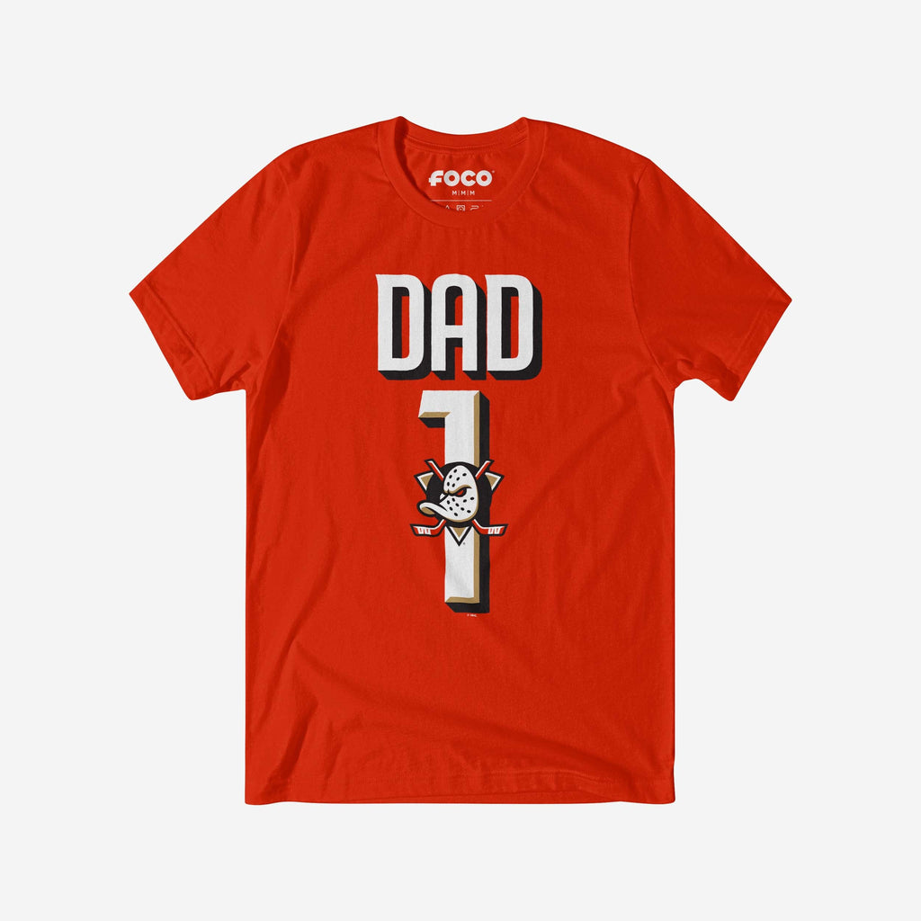 Anaheim Ducks Number 1 Dad T-Shirt FOCO S - FOCO.com
