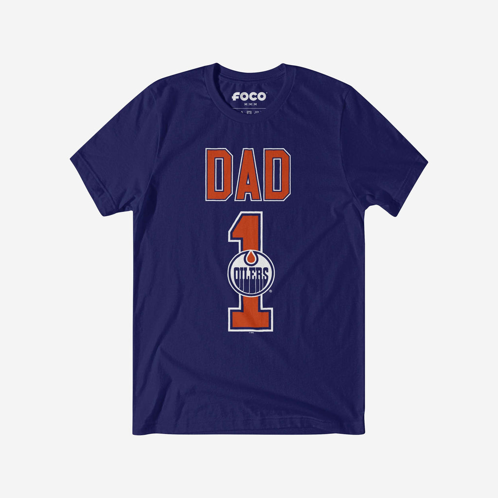Edmonton Oilers Number 1 Dad T-Shirt FOCO S - FOCO.com