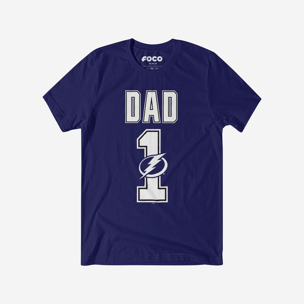 Tampa Bay Lightning Number 1 Dad T-Shirt FOCO S - FOCO.com