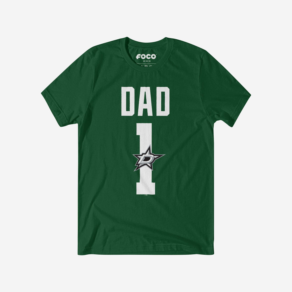 Dallas Stars Number 1 Dad T-Shirt FOCO S - FOCO.com