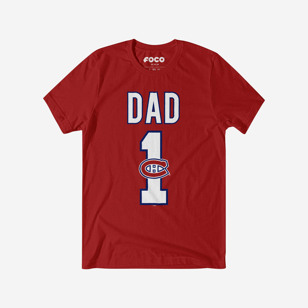 Montreal Canadiens Number 1 Dad T-Shirt FOCO S - FOCO.com