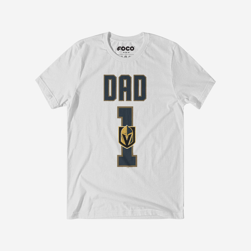 Vegas Golden Knights Number 1 Dad T-Shirt FOCO S - FOCO.com