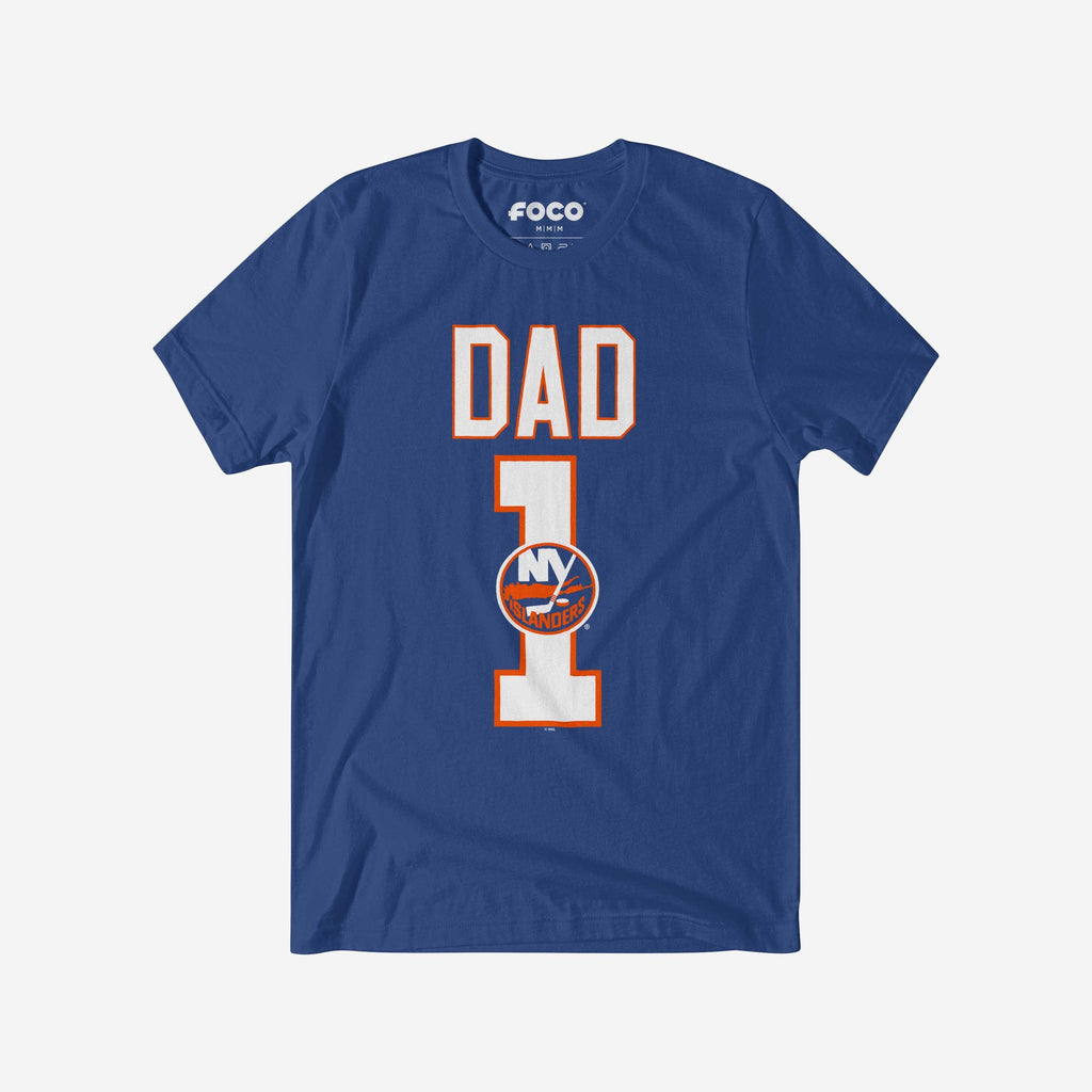 New York Islanders Number 1 Dad T-Shirt FOCO S - FOCO.com