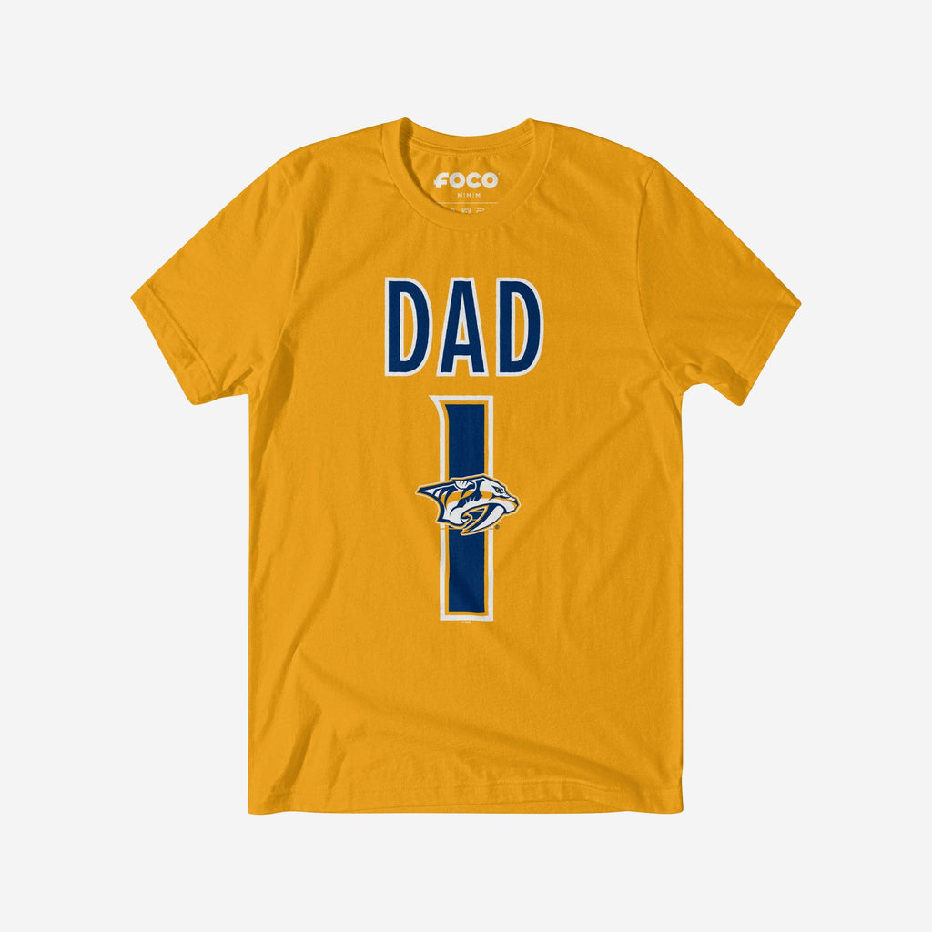 Nashville Predators Number 1 Dad T-Shirt FOCO S - FOCO.com