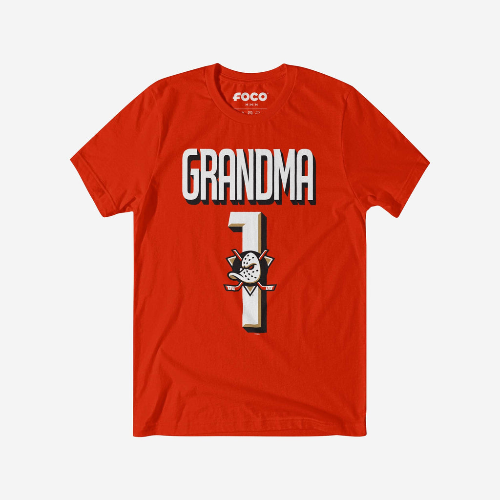 Anaheim Ducks Number 1 Grandma T-Shirt FOCO S - FOCO.com