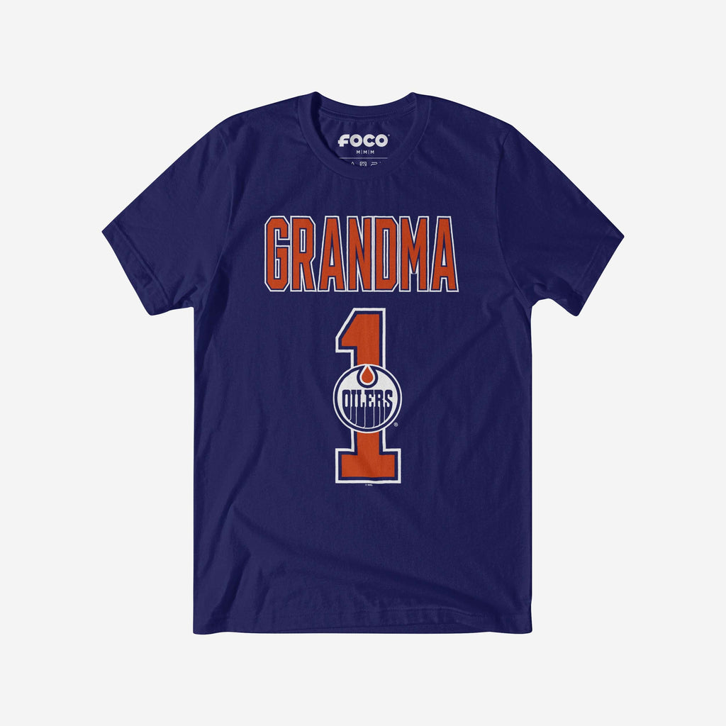 Edmonton Oilers Number 1 Grandma T-Shirt FOCO S - FOCO.com