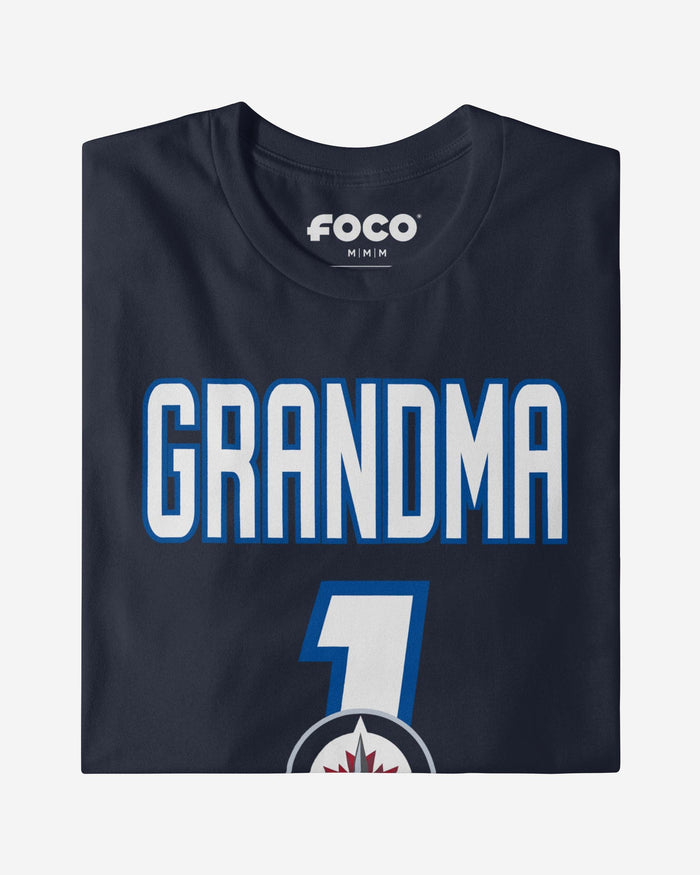 Winnipeg Jets Number 1 Grandma T-Shirt FOCO - FOCO.com