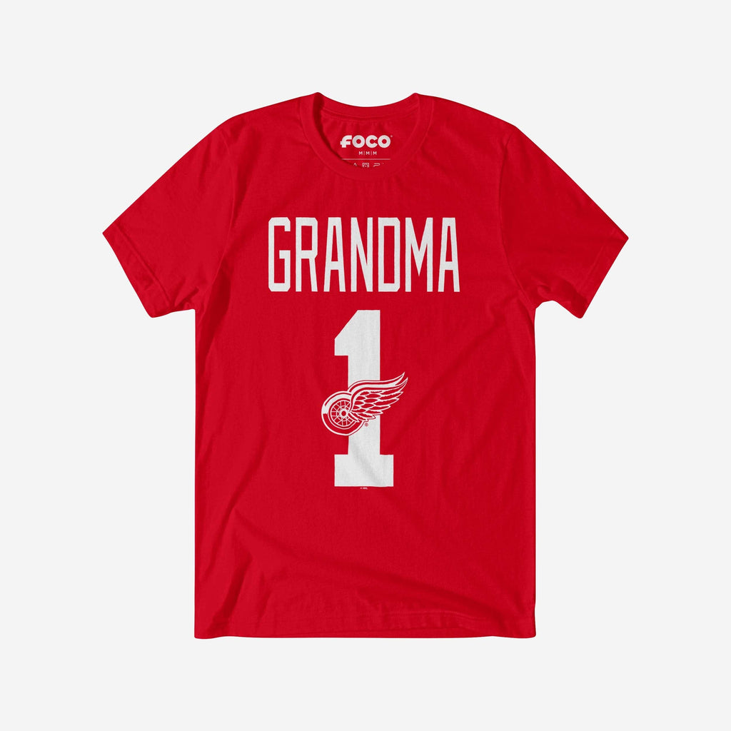 Detroit Red Wings Number 1 Grandma T-Shirt FOCO S - FOCO.com