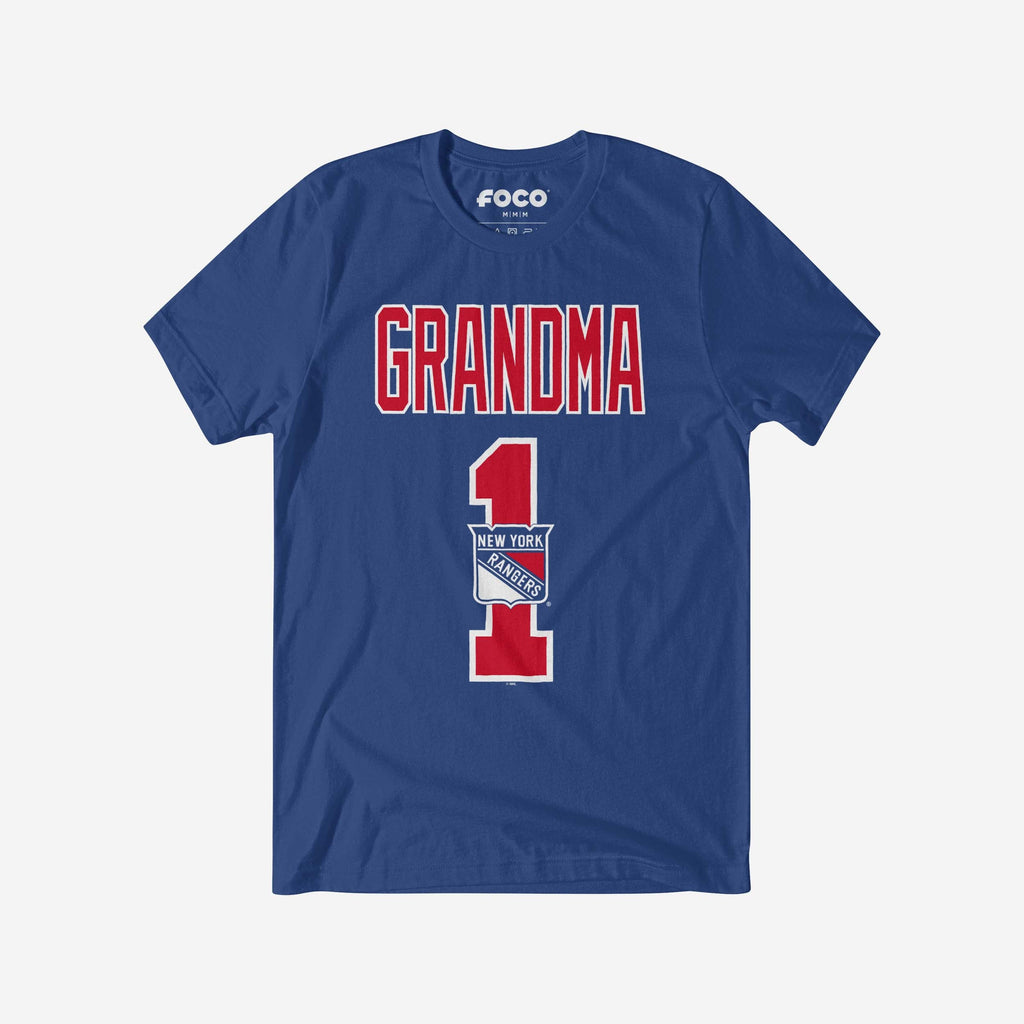New York Rangers Number 1 Grandma T-Shirt FOCO S - FOCO.com