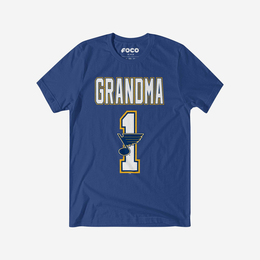 St Louis Blues Number 1 Grandma T-Shirt FOCO S - FOCO.com