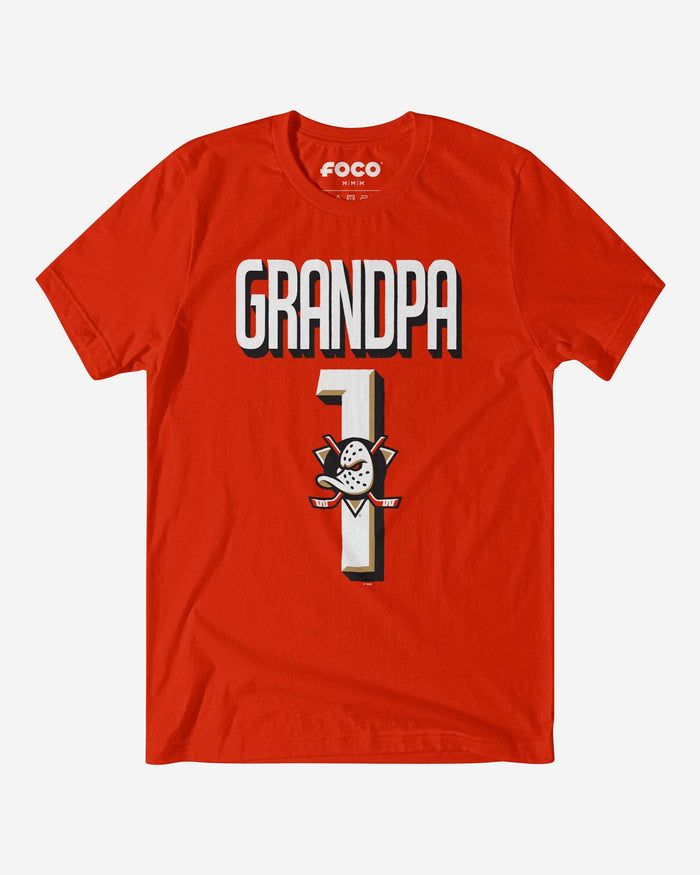 Anaheim Ducks Number 1 Grandpa T-Shirt FOCO S - FOCO.com