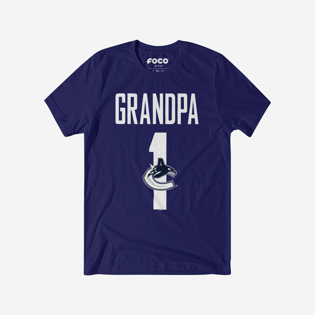 Vancouver Canucks Number 1 Grandpa T-Shirt FOCO S - FOCO.com