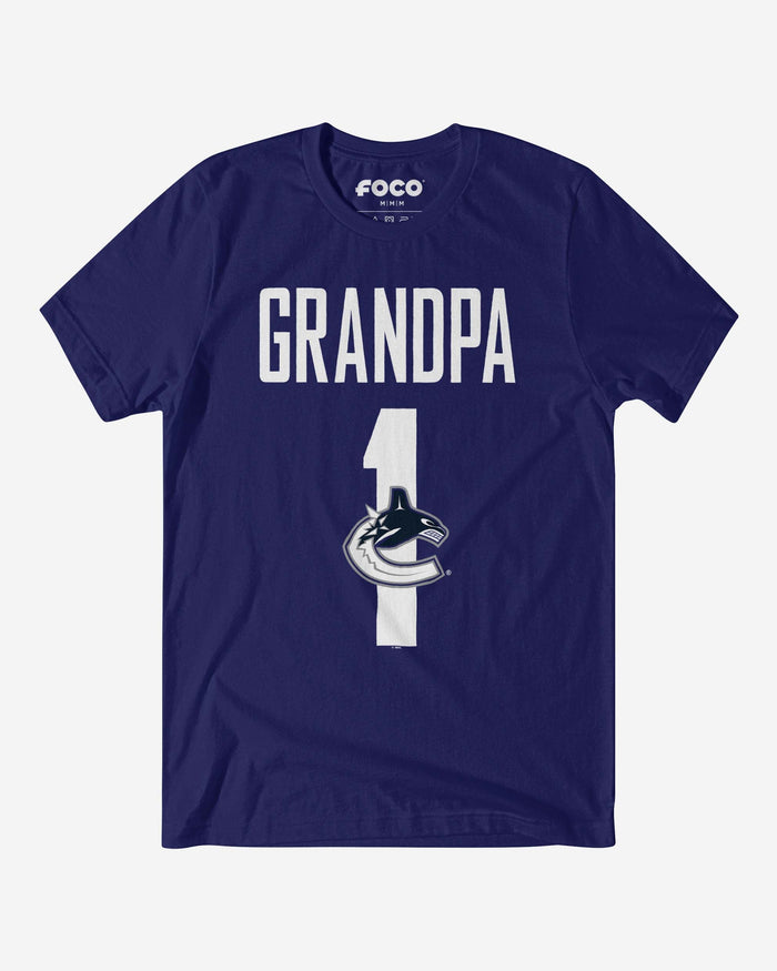 Vancouver Canucks Number 1 Grandpa T-Shirt FOCO S - FOCO.com