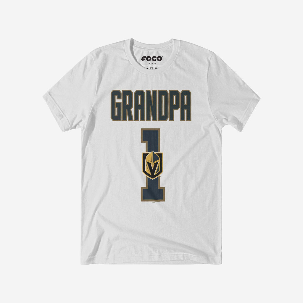 Vegas Golden Knights Number 1 Grandpa T-Shirt FOCO S - FOCO.com