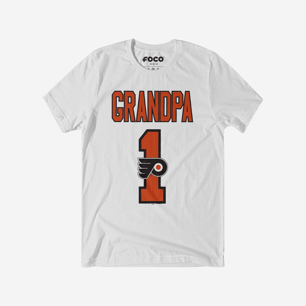 Philadelphia Flyers Number 1 Grandpa T-Shirt FOCO S - FOCO.com