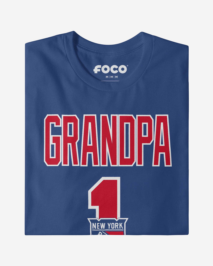 New York Rangers Number 1 Grandpa T-Shirt FOCO - FOCO.com