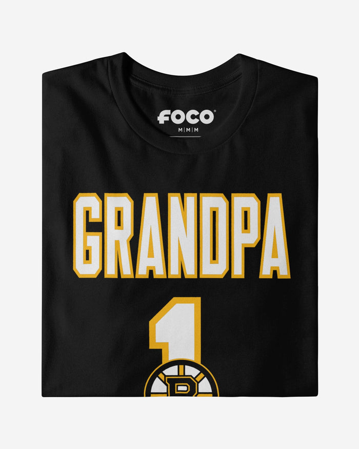 Boston Bruins Number 1 Grandpa T-Shirt FOCO - FOCO.com