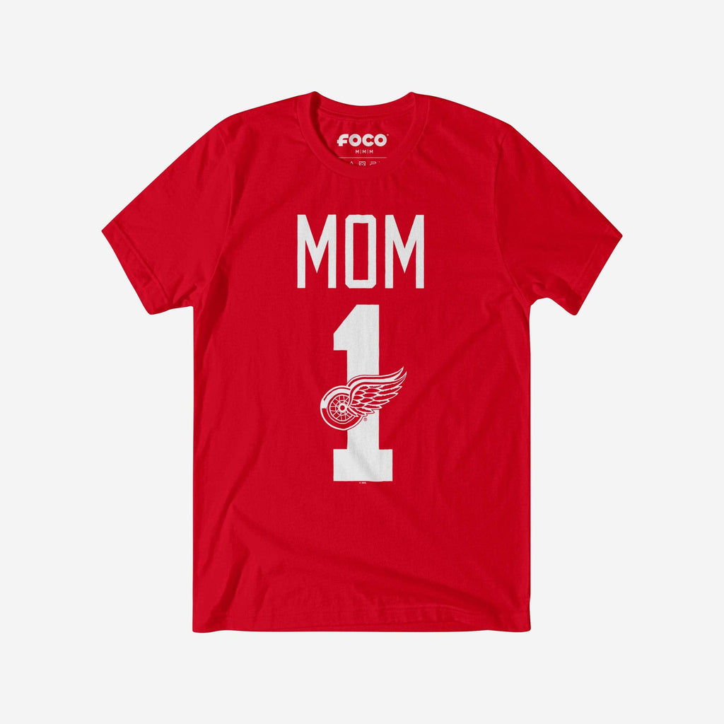 Detroit Red Wings Number 1 Mom T-Shirt FOCO S - FOCO.com