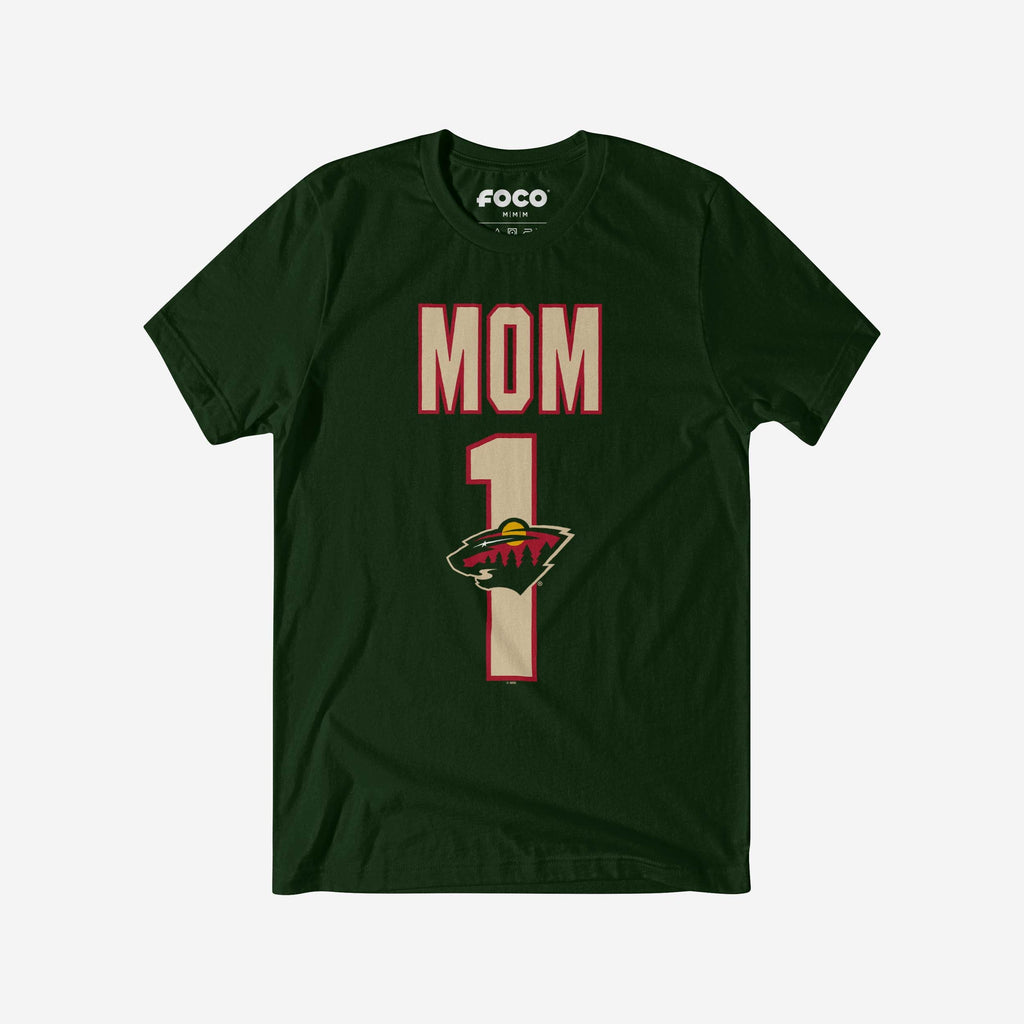 Minnesota Wild Number 1 Mom T-Shirt FOCO S - FOCO.com