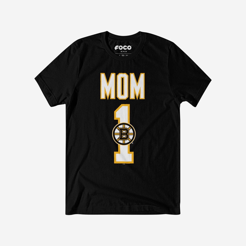 Boston Bruins Number 1 Mom T-Shirt FOCO S - FOCO.com