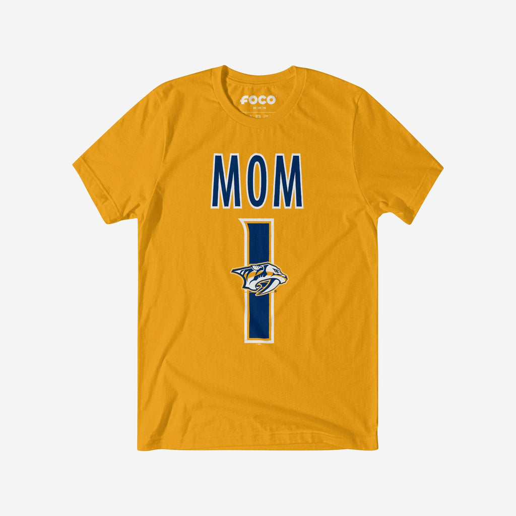 Nashville Predators Number 1 Mom T-Shirt FOCO S - FOCO.com