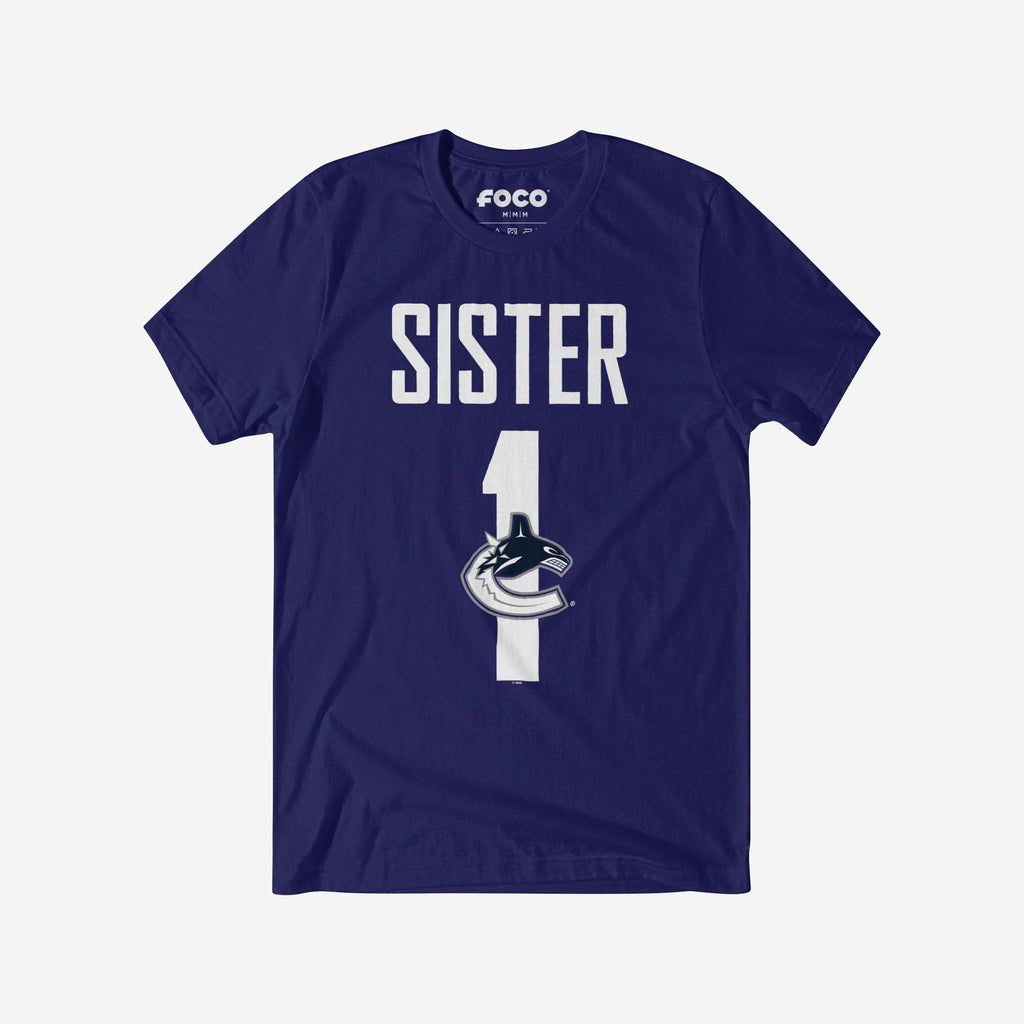 Vancouver Canucks Number 1 Sister T-Shirt FOCO S - FOCO.com