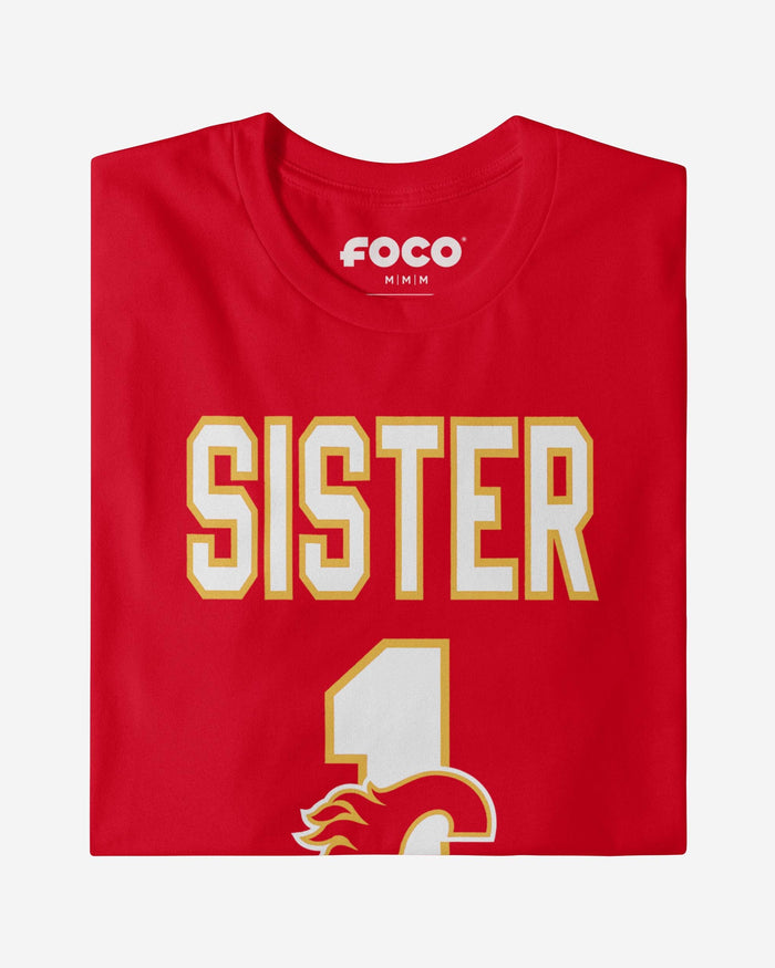 Calgary Flames Number 1 Sister T-Shirt FOCO - FOCO.com