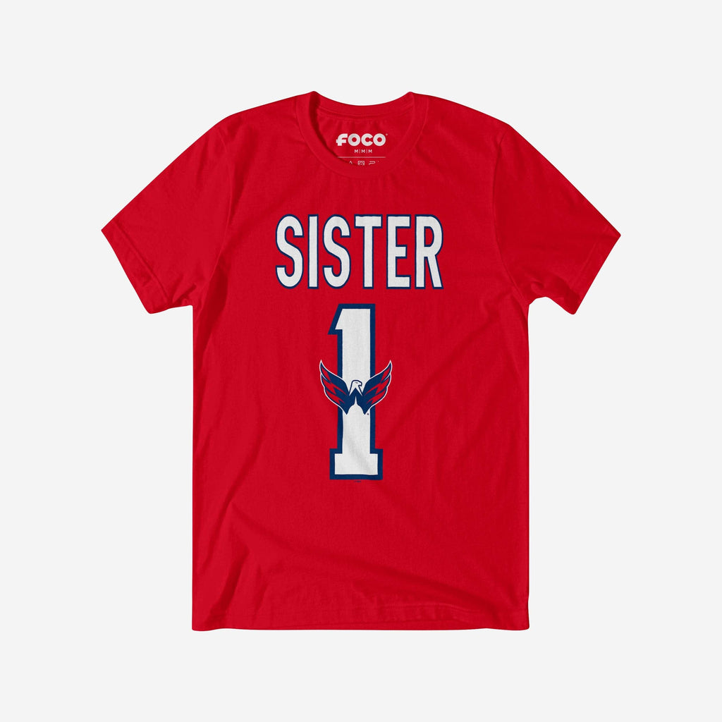 Washington Capitals Number 1 Sister T-Shirt FOCO S - FOCO.com