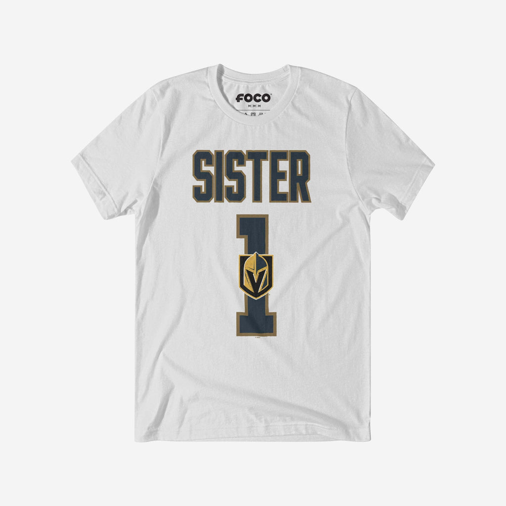 Vegas Golden Knights Number 1 Sister T-Shirt FOCO S - FOCO.com