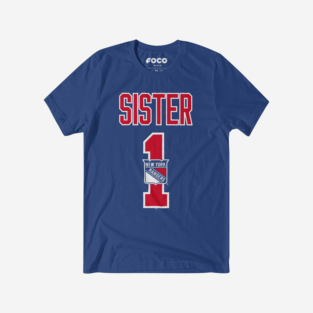 New York Rangers Number 1 Sister T-Shirt FOCO S - FOCO.com