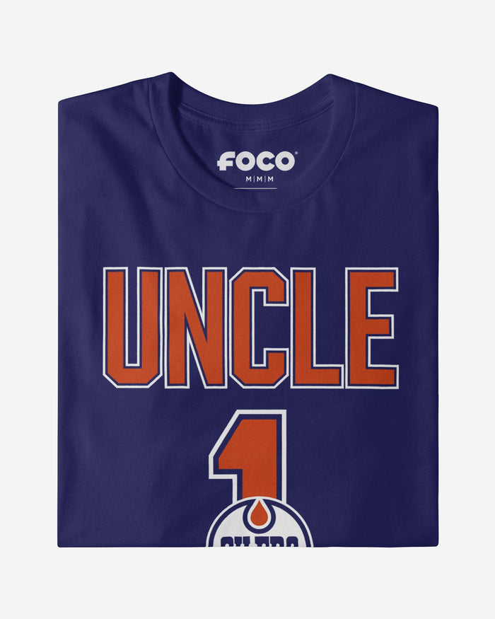 Edmonton Oilers Number 1 Uncle T-Shirt FOCO - FOCO.com