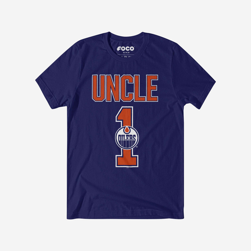 Edmonton Oilers Number 1 Uncle T-Shirt FOCO S - FOCO.com