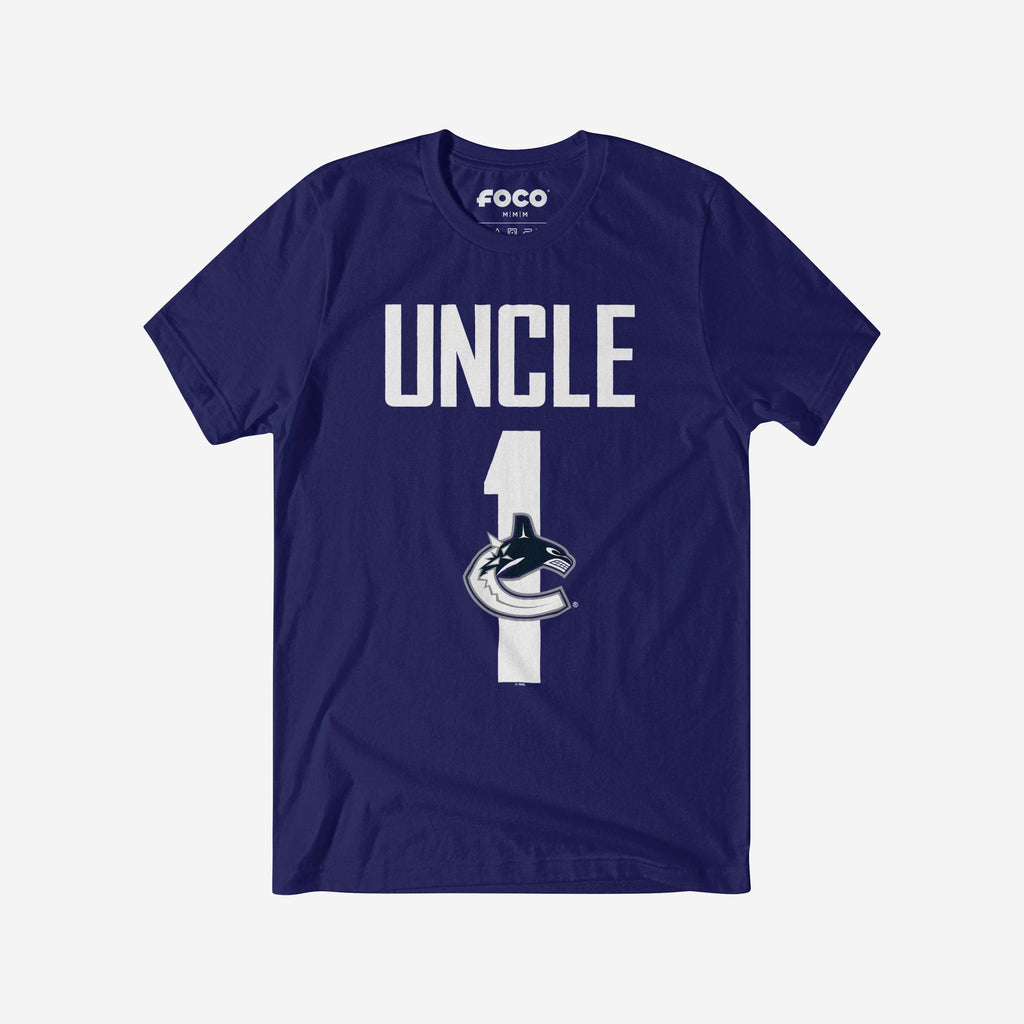 Vancouver Canucks Number 1 Uncle T-Shirt FOCO S - FOCO.com