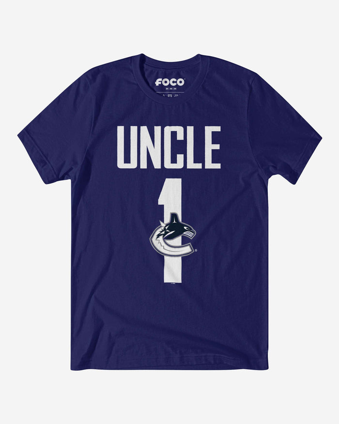 Vancouver Canucks Number 1 Uncle T-Shirt FOCO S - FOCO.com