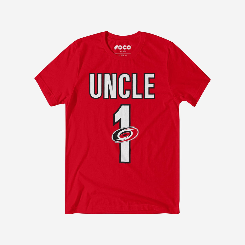 Carolina Hurricanes Number 1 Uncle T-Shirt FOCO S - FOCO.com