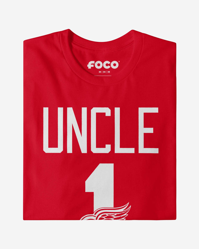 Detroit Red Wings Number 1 Uncle T-Shirt FOCO - FOCO.com