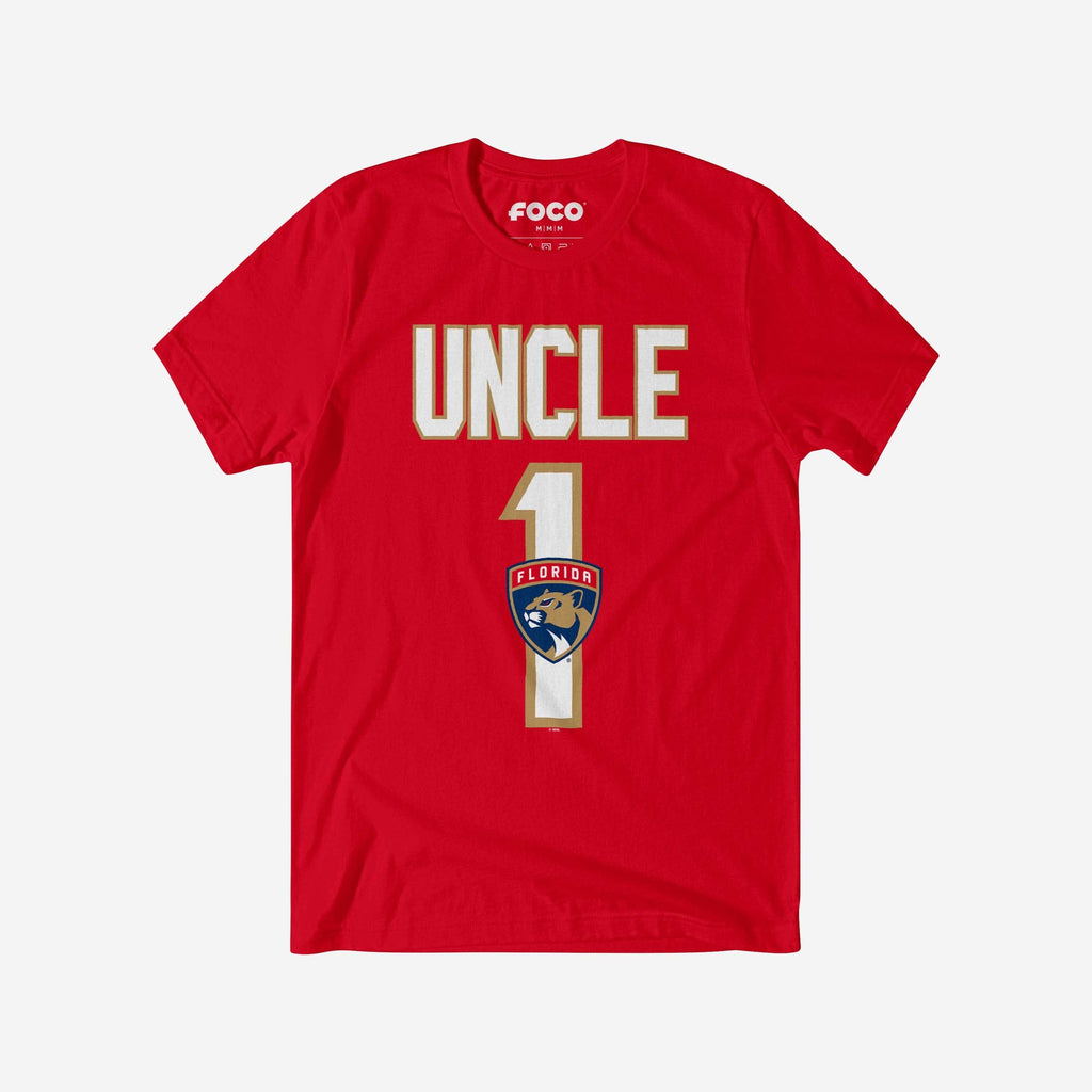 Florida Panthers Number 1 Uncle T-Shirt FOCO S - FOCO.com