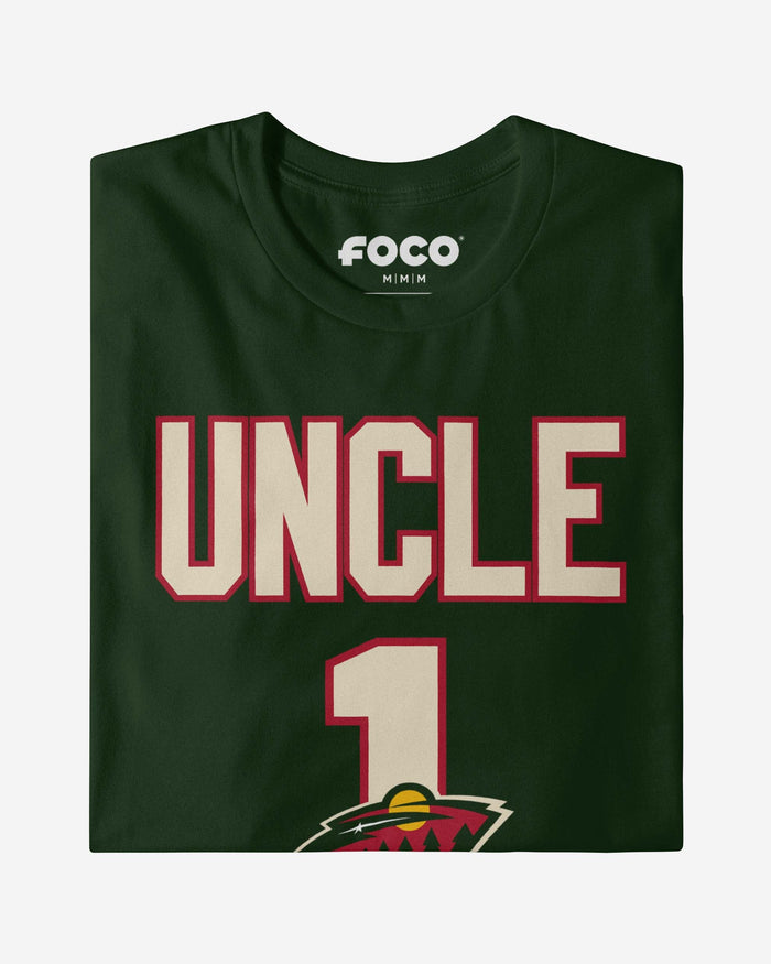 Minnesota Wild Number 1 Uncle T-Shirt FOCO - FOCO.com